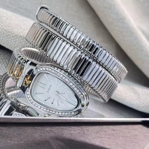 Serpenti Snake Wrap Elegant Silver Women\'s Watch main image 4